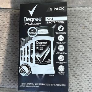 Degree ultraclear deodorant 5 pack